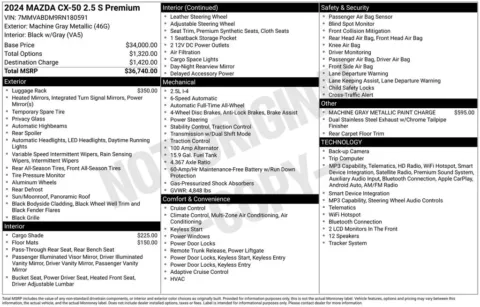Photos of 2024 Mazda CX-50 2.5 S Premium Package for sale in Plainwell, MI at Zeigler Ford of Plainwell