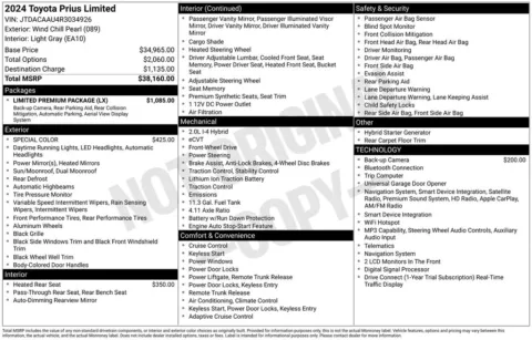 Photos of 2024 Toyota Prius Limited for sale in Plainwell, MI at Zeigler Ford of Plainwell