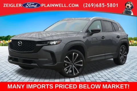 Gray 2025 Mazda CX-50 2.5 S Premium Plus Package for sale in Plainwell, MI