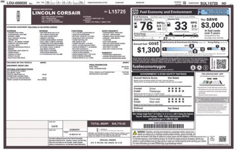 Photos of 2025 Lincoln Corsair Plug-In Hybrid Grand Touring for sale in Plainwell, MI at Zeigler Ford of Plainwell