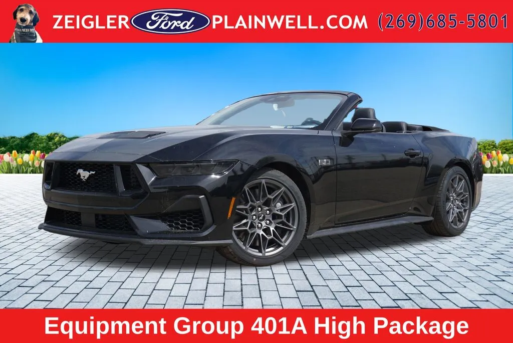 Black 2025 Ford Mustang GT Premium for sale in Plainwell, MI