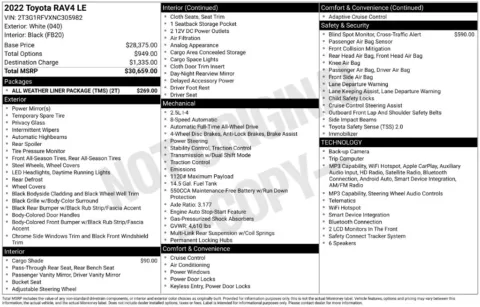 Photos of 2022 Toyota RAV4 LE for sale in Plainwell, MI at Zeigler Ford of Plainwell