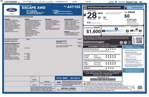 Photos of 2023 Ford Escape ST-Line for sale in Plainwell, MI at Zeigler Ford of Plainwell