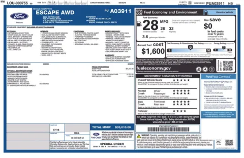 Photos of 2023 Ford Escape Active for sale in Plainwell, MI at Zeigler Ford of Plainwell