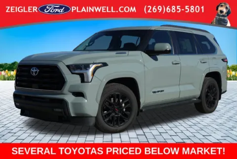 Gray 2024 Toyota Sequoia SR5 for sale in Plainwell, MI