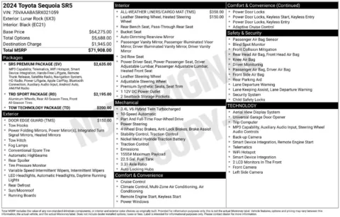 Photos of 2024 Toyota Sequoia SR5 for sale in Plainwell, MI at Zeigler Ford of Plainwell