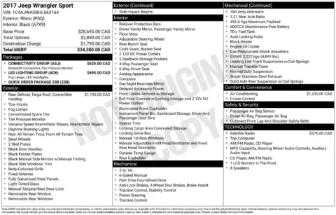 Photos of 2017 Jeep Wrangler Sport for sale in Plainwell, MI at Zeigler Ford of Plainwell
