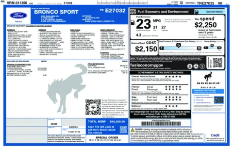 Photos of 2026 Ford Bronco Sport Badlands for sale in Plainwell, MI at Zeigler Ford of Plainwell