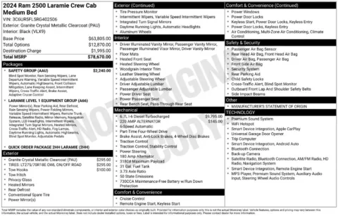 Photos of 2024 Ram 2500 Laramie for sale in Plainwell, MI at Zeigler Ford of Plainwell