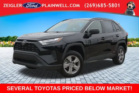 Black 2025 Toyota RAV4 Hybrid LE for sale in Plainwell, MI