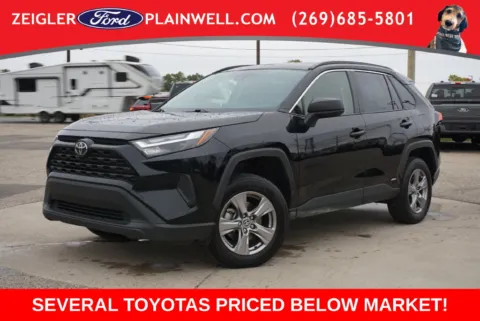 Black 2025 Toyota RAV4 Hybrid LE for sale in Plainwell, MI