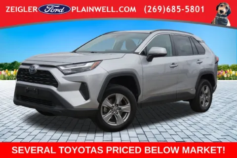Silver 2023 Toyota RAV4 Hybrid XLE for sale in Plainwell, MI