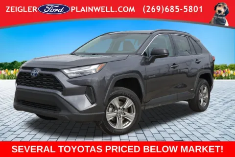 Gray 2024 Toyota RAV4 Hybrid LE for sale in Plainwell, MI