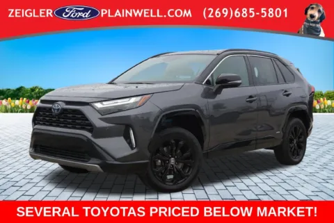 Black 2023 Toyota RAV4 Hybrid XSE for sale in Plainwell, MI