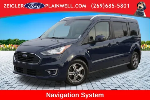 Blue 2019 Ford Transit Connect Titanium for sale in Plainwell, MI