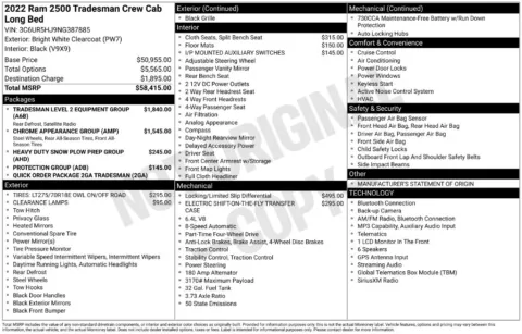 Photos of 2022 Ram 2500 Tradesman for sale in Plainwell, MI at Zeigler Ford of Plainwell