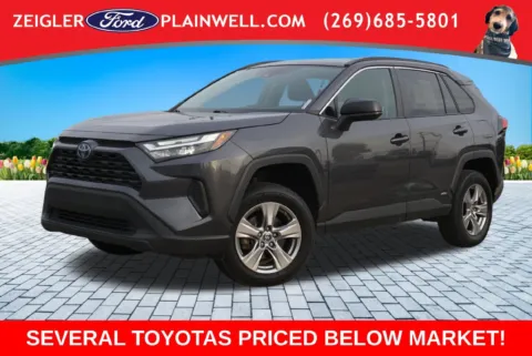 Gray 2024 Toyota RAV4 Hybrid LE for sale in Plainwell, MI