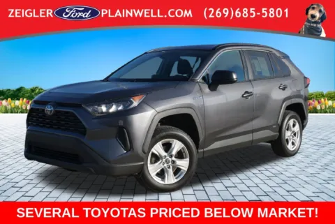 Gray 2021 Toyota RAV4 Hybrid LE for sale in Plainwell, MI