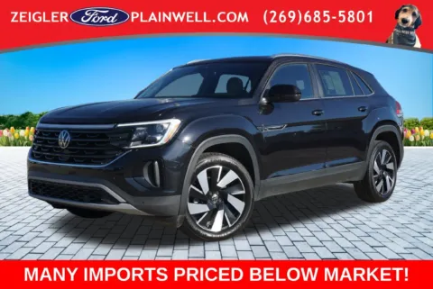 Black 2024 Volkswagen Atlas Cross Sport 2.0T SE w/Technology for sale in Plainwell, MI