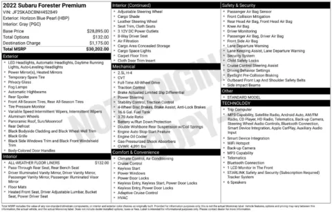 Photos of 2022 Subaru Forester Premium for sale in Plainwell, MI at Zeigler Ford of Plainwell
