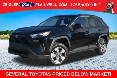 Black 2024 Toyota RAV4 Hybrid LE for sale in Plainwell, MI