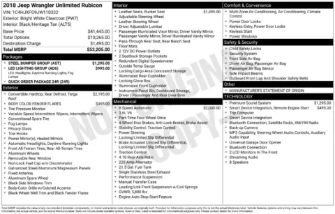 Photos of 2018 Jeep Wrangler Unlimited Rubicon for sale in Plainwell, MI at Zeigler Ford of Plainwell