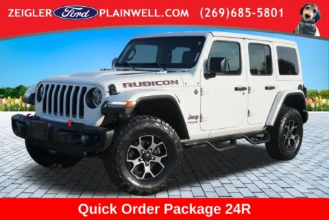 White 2018 Jeep Wrangler Unlimited Rubicon for sale in Plainwell, MI