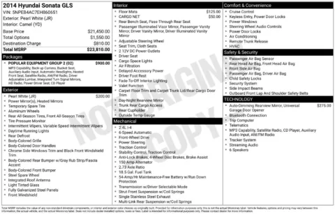 Photos of 2014 Hyundai Sonata GLS for sale in Plainwell, MI at Zeigler Ford of Plainwell
