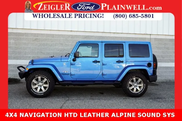 Used 2016 Jeep Wrangler Unlimited Sahara for sale in Plainwell, MI