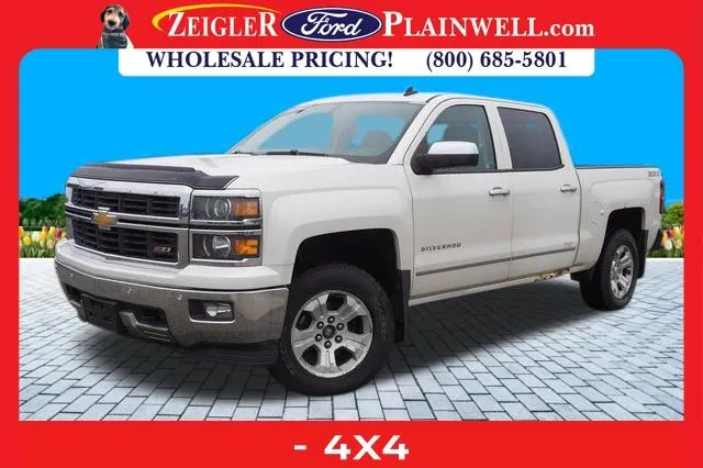 White 2014 Chevrolet Silverado 1500 LTZ for sale in Plainwell, MI