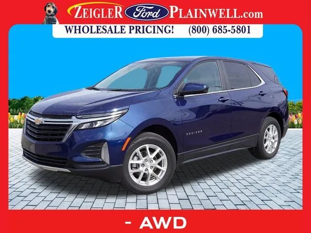 Blue 2022 Chevrolet Equinox LT for sale in Plainwell, MI