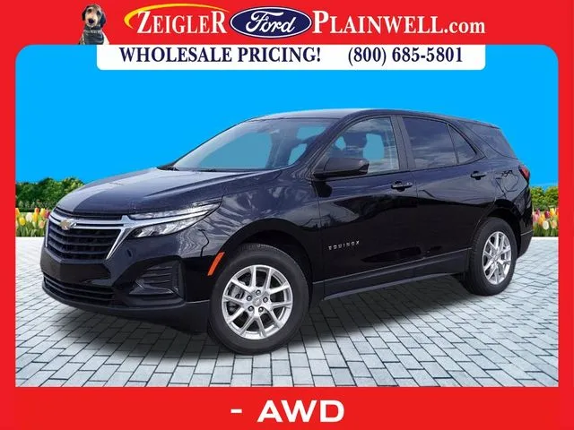 Black 2023 Chevrolet Equinox LS for sale in Plainwell, MI