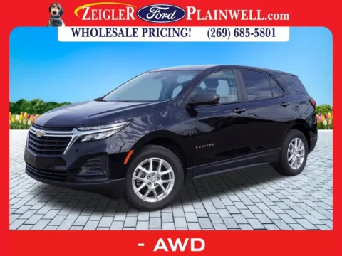 Black 2023 Chevrolet Equinox LS for sale in Plainwell, MI