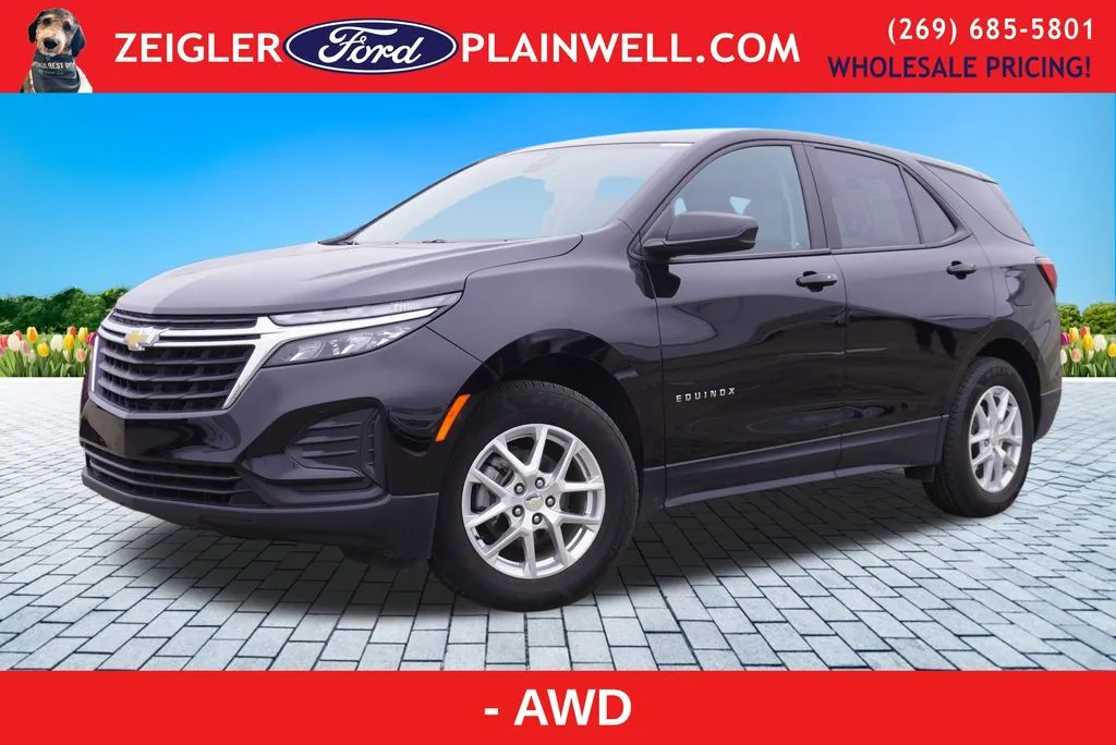Black 2023 Chevrolet Equinox LS for sale in Plainwell, MI