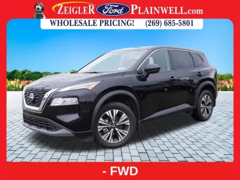 Black 2023 Nissan Rogue SV for sale in Plainwell, MI