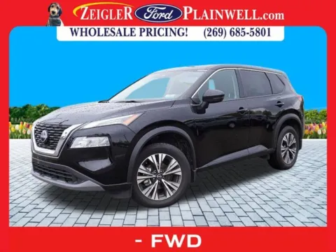 Black 2023 Nissan Rogue SV for sale in Plainwell, MI