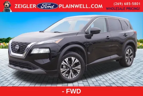 Black 2023 Nissan Rogue SV for sale in Plainwell, MI