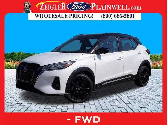 White 2024 Nissan Kicks SR for sale in Plainwell, MI