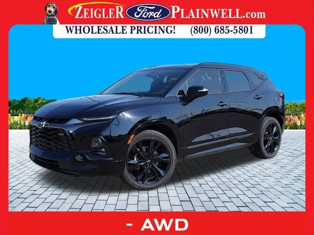 Black 2022 Chevrolet Blazer RS for sale in Plainwell, MI
