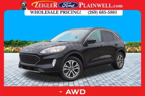 Black 2021 Ford Escape Hybrid SEL for sale in Plainwell, MI