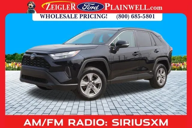 Black 2022 Toyota RAV4 Hybrid XLE for sale in Plainwell, MI