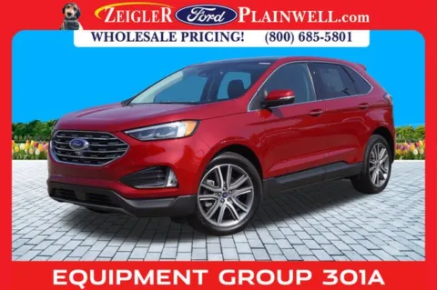 Red 2022 Ford Edge Titanium for sale in Plainwell, MI