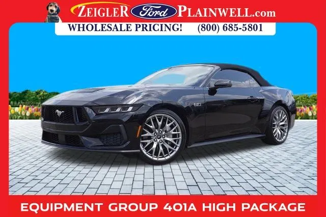 Black 2024 Ford Mustang GT Premium for sale in Plainwell, MI