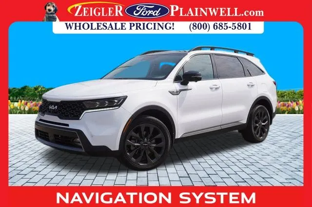 White 2022 Kia Sorento X-Line SX Prestige for sale in Plainwell, MI