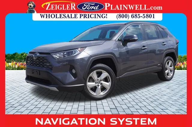 Gray 2019 Toyota RAV4 Hybrid Limited for sale in Plainwell, MI