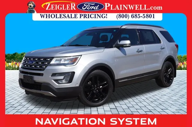 Silver 2017 Ford Explorer Limited for sale in Plainwell, MI