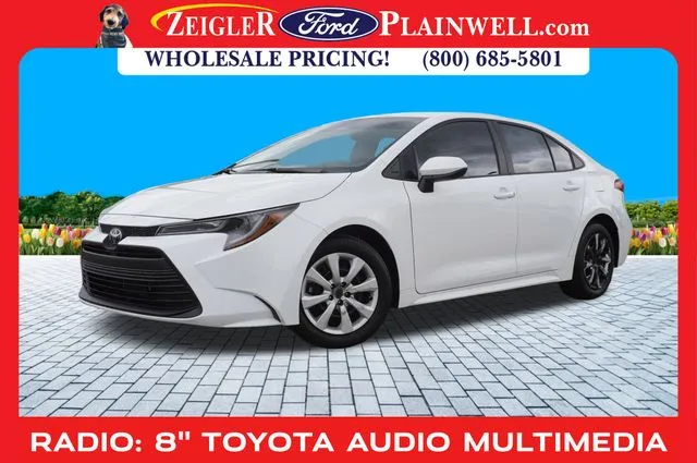 White 2024 Toyota Corolla LE for sale in Plainwell, MI