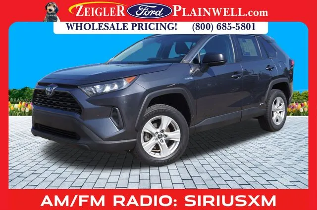 Gray 2021 Toyota RAV4 Hybrid LE for sale in Plainwell, MI