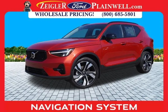 Red 2023 Volvo XC40 B5 Plus Dark Theme for sale in Plainwell, MI