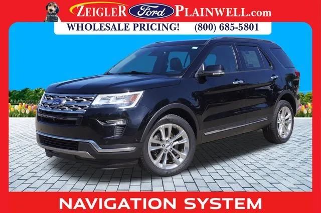 Black 2018 Ford Explorer Limited for sale in Plainwell, MI